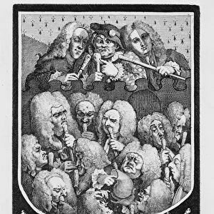 A Consultation of Physicians, 1736 (engraving)