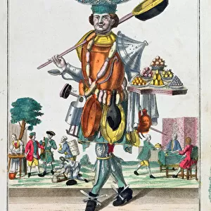 The Cook, c. 1735 (coloured engraving)