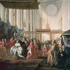 Coronation of Karl XI (1655-97) (oil on canvas)