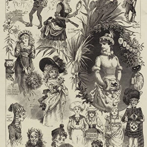Costumes for our Christmas Fancy Dress Ball (engraving)