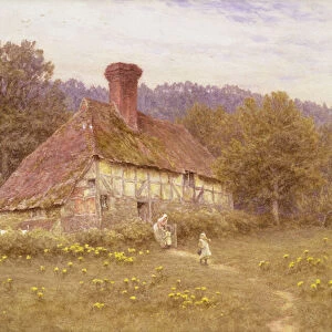 A Cottage Near Blackdown, Sussex (watercolour)
