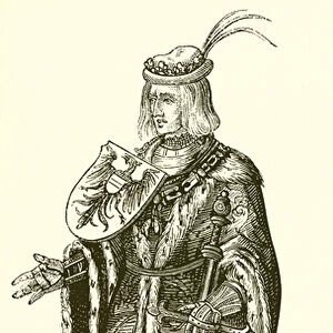 Count of Holland, in Costume 15th Cent (engraving)