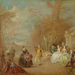 The Country Dance (oil on canvas)