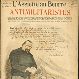 Cover of "L Assiette au Beurre", number 347, Satirique en Colours, 1907_11_23: Antimilitarists - Antimilitarism, War, Dead corpses, Pacifism - Herve Gustave (1871-1944)