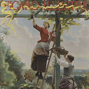 Cover of Le Figaro Illustre, October 1891 (colour litho)