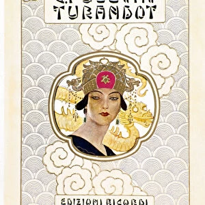 Cover of the score for the opera Turandot c. 1926 (engraving)