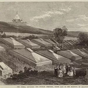 The Crimea revisited, the Russian Cemetery, North Side of the Harbour of Sebastopol (engraving)