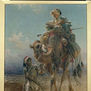 Crossing the Desert, 1869 (w / c on paper)