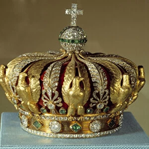 Crown of the Impress Eugenie (1826-1920), wife of Napoleon III made by Alexandre Gabriel Lemonnier (1808-1884) 1855 Paris, Louvre Museum