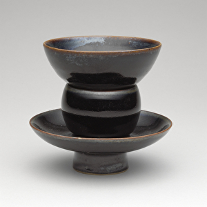 Cup and Cupstand, Northern Song dynasty, 11th century (northern black ware
