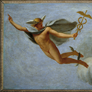 Cupid orders Mercury to announce his power to the universe Hermes has lapsed his