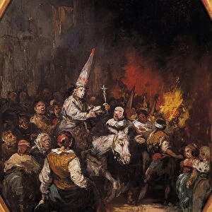 Damnes by the Inquisition. The condemns are capirote headdresses