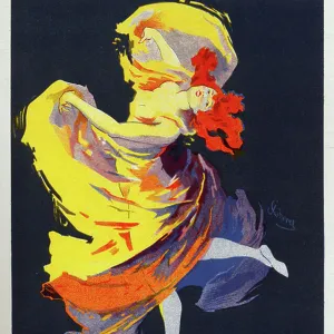 Show of the dancer Loie Fuller in Paris, 1897 (poster)