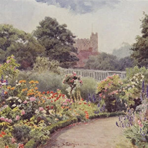 The Deanery Garden, Rochester (colour litho)
