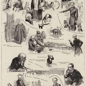 The Debate on Mr Parnells Bill in the House of Commons (engraving)