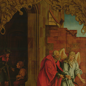 Deliverance of St Peter (oil on panel)