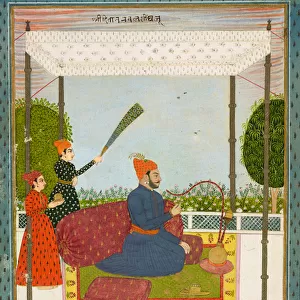 Diwan Nawal Singh, Prime Minister of Datia, c. 1750 (opaque watercolor and gold on paper)