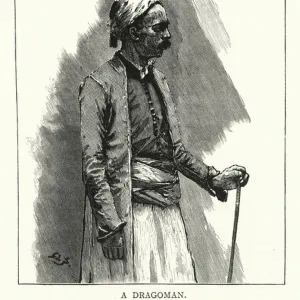 A dragoman (engraving)