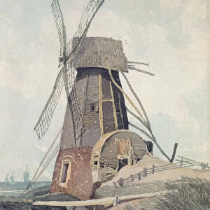Draining Mill in Lincolnshire, 1807-08 (w / c and black lead on paper)