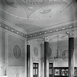 The drawing room, Nuthall Temple, Nottinghamshire, from England's Lost Houses by Giles Worsley (1961-2006) published 2002 (b/w photo)
