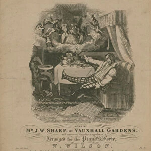A dream of the Crystal Palace, a comic song by John La Bern (engraving)