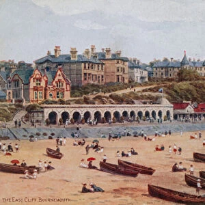 The East Cliff, Bournemouth (colour litho)