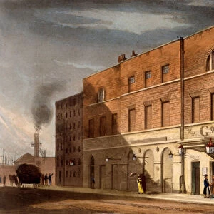 East London Theatre, formerly The Lyceum, 1826 (colour litho)
