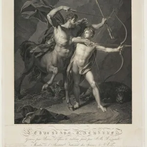 The Education of Achilles by the Centaur Chiron (engraving)