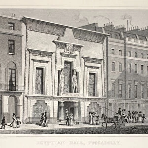 Egyptian Hall, Piccadilly, from London and its Environs in the Nineteenth