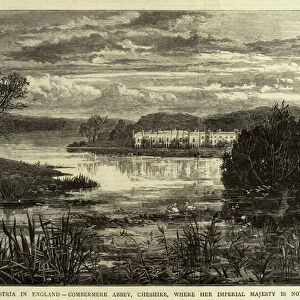The Empress of Austria in England, Combermere Abbey, Cheshire, where Her Imperial Majesty is now staying (engraving)