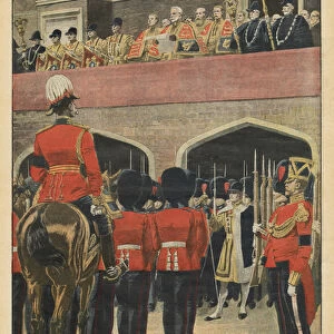 England, proclamation of the new King George V, illustration from Le Petit Journal