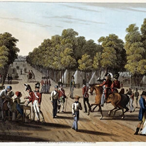 English Camp at the Bois de Boulogne, 1815 - in "Historical