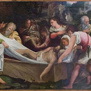 The entombment of Christ, 16th century, (oil on wood)
