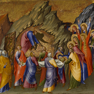 The Entombment of Christ, from the Malavolti altarpiece, 1426 (tempera with gold