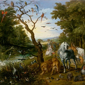 The Entry of the Animals into Noahs Ark, 1613 (oil on panel)