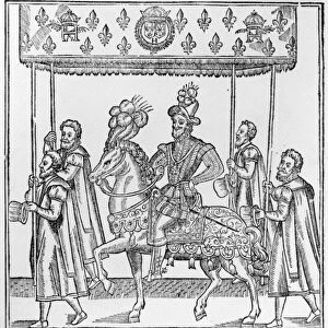 The Entry of Henri IV into Rouen, October 16th, 1596, illustration from Discours