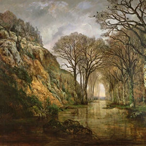 The Erdre, Winter, 1857 (oil on canvas)