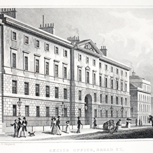Excise Office, Broad Street, from London and it