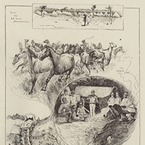 The Expedition of the British South Africa Company to Matabeleland (engraving)