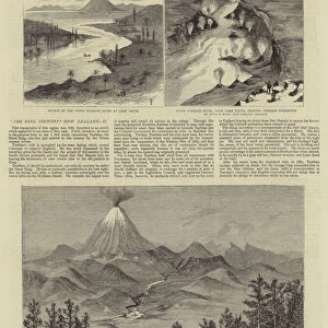 Exploration in the King Country, North Island, New Zealand, II (engraving)