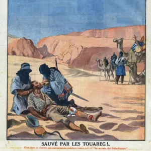 The explorer Henri Lhote (1903-1991) found by the Tuareg dying of thirst in the Saharan