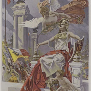 Exposition Universelle 1900, Paris (colour litho)