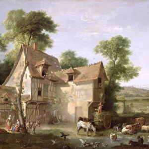 The Farm, 1750 (oil on canvas)
