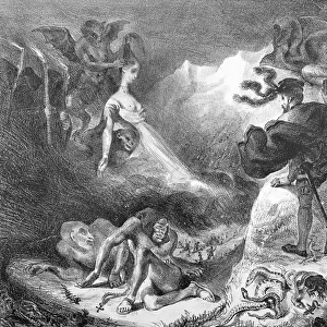 Faust and Mephistopheles at the Witches Sabbath, from Goethes Faust, 1828