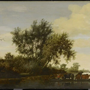 The Ferry Boat, 1650 (oil on wood)