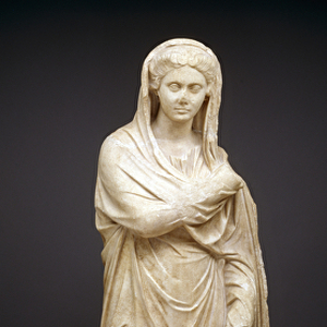 Figure of a woman, A. D. 2nd century (marble)
