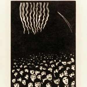 Fireworks (Scene from the April 1900 Worlds Fair in Paris), 1901 (woodcut)