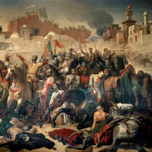 First Crusade: Taking of Jerusalem by the Crusaders, 15 July 1099. 1847 (oil on canvas)