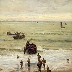 Fishing Boats Setting Out from Portel, 1872 (oil on canvas)