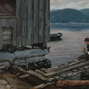 Fishing at the quay, 1901